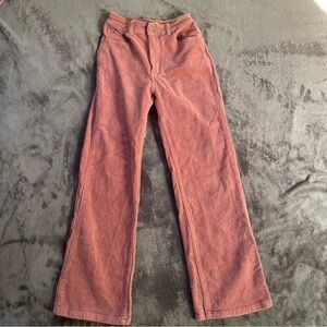 Billabong Corduroy bootcut Pants in Rose Rust